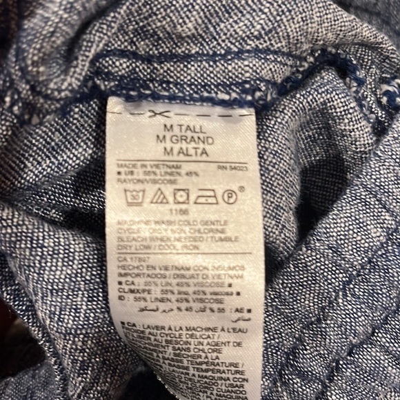 OLD navy women linen blend pants size medium tall . - Picture 5 of 7